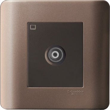 1 Gang TV Socket Master, Silver Bronze
